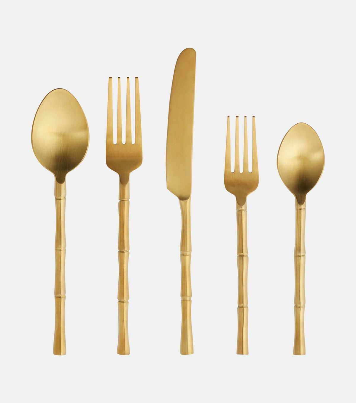 Les-Ottomans Bamboo 5-piece cutlery set