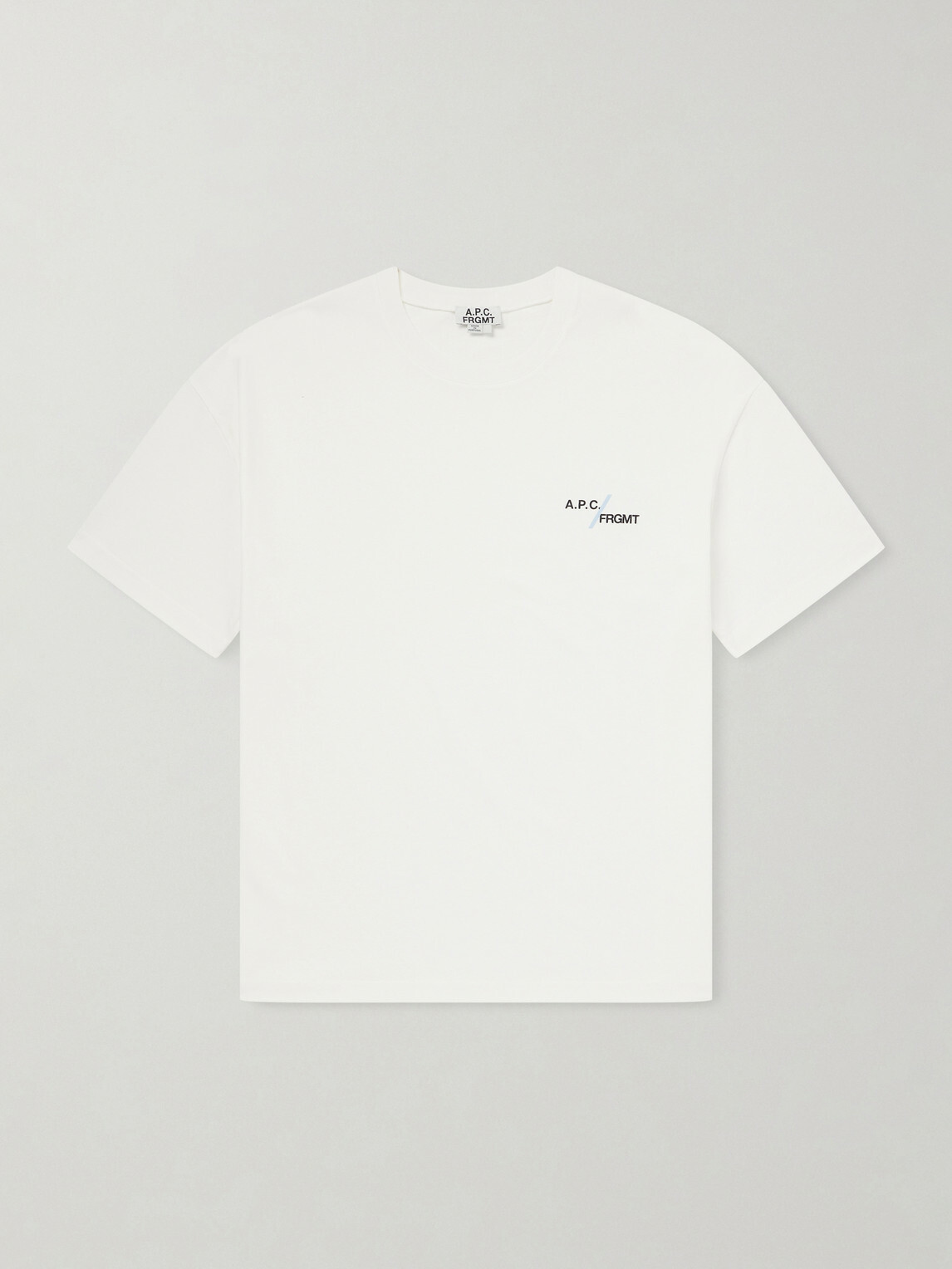 A.P.C. - Fragment Logo-Print Cotton-Jersey T-Shirt - White