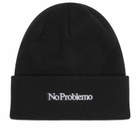 No Problemo Men's Mini Problemo Beanie in Black 