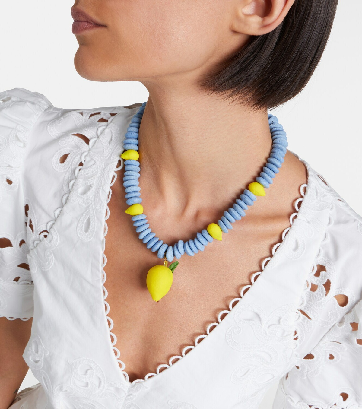 Jennifer Behr Citron beaded necklace