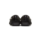 Versace Black Calf Hair Tribute Medusa Driver Loafers