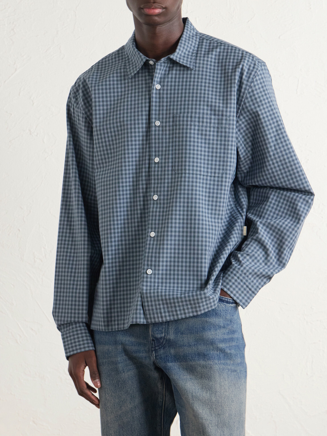 Aimé Leon Dore - Checked Poplin Shirt - Blue