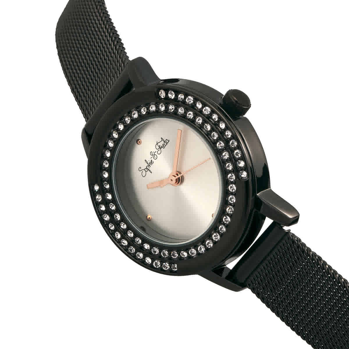 Sophie And Freda Cambridge Crystal Silver Dial Ladies Watch SF4103