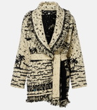 Alanui Ocean Whispers fringed wool-blend cardigan