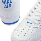 Nike Men's Air Force 1 Low Retro Sneakers in White/Hyper Royal