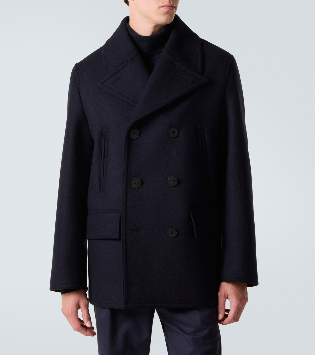 Burberry Double-breasted wool peacoat