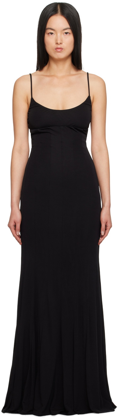 Wayfaring strapless maxi dress in black - Staud