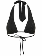 WEWOREWHAT Self-tie Triangle Bikini Top