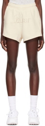 Luar Beige Logo Shorts