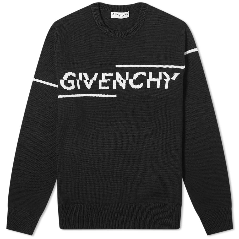 Givenchy Split Logo Merino Crew Knit Givenchy