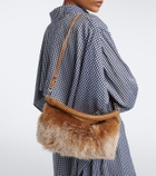 Loewe Cala Mini shearling top-handle bag