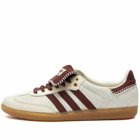 Adidas Men's x Wales Bonner Samba Sneakers in Cream White/Brown/Lucky Blue