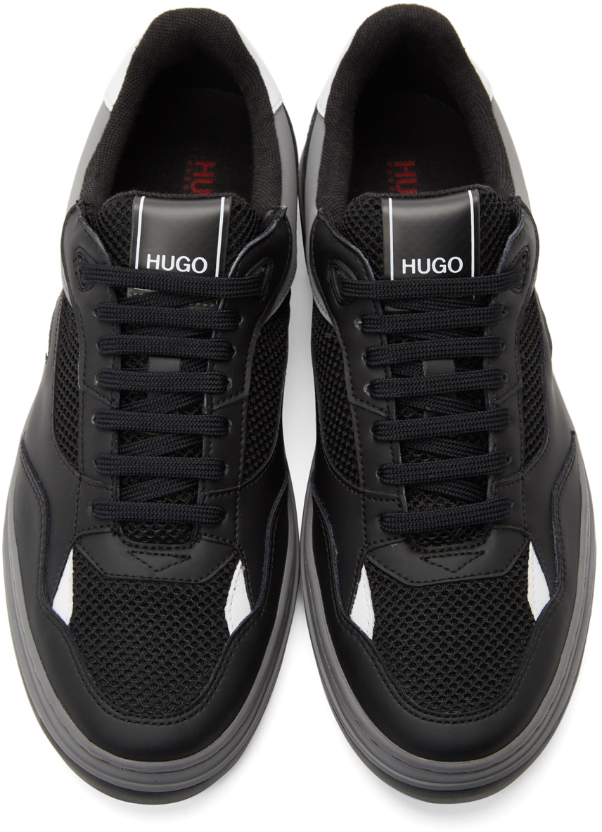 HUGO - Mixed-material trainers with EVA-rubber outsole