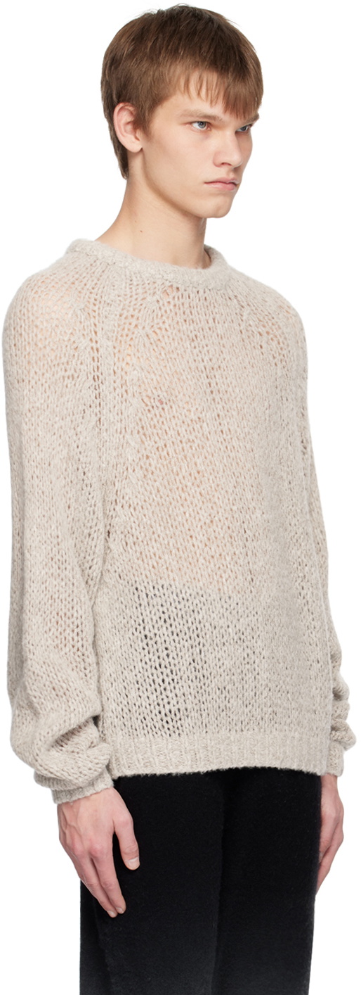 Frenckenberger Beige Crewneck Sweater