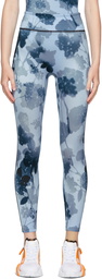 Fendi Blue Floral Leggings