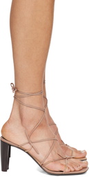 LEMAIRE Beige Mignon 80MM Heeled Sandals