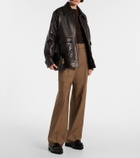 Victoria Beckham Leather platform loafers