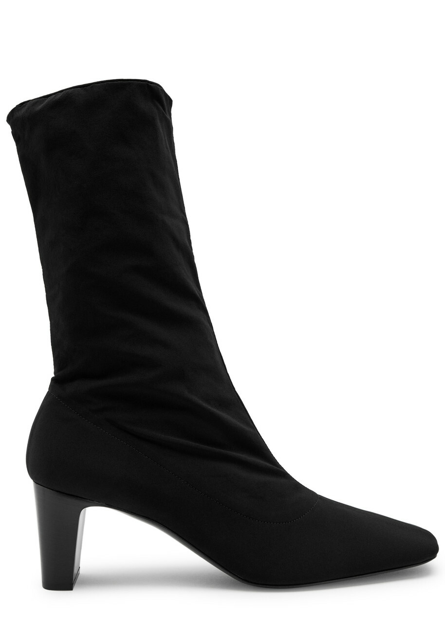 The Row Felice Stretch-neoprene Boots Black