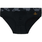 Vivienne Westwood Black Orb Waistband Briefs