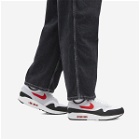 Nike Men's Air Max 1 Sneakers in White/University Red