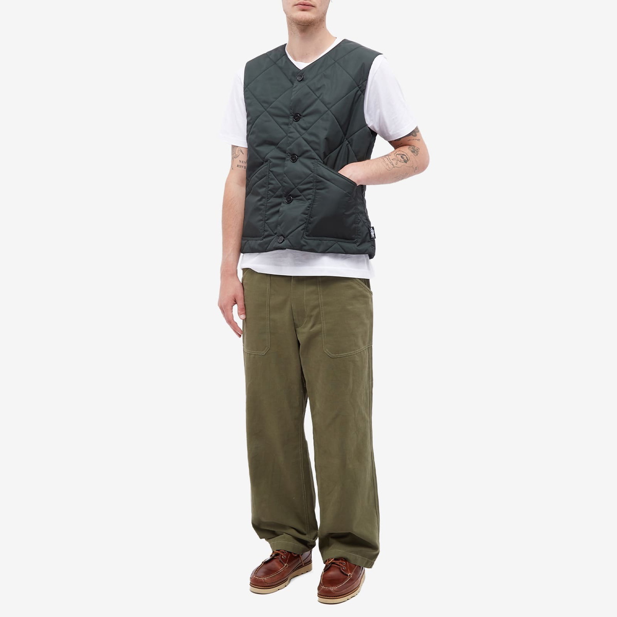 Mackintosh Men's New Hig Quilted Vest in Bottle Green