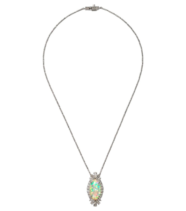 Photo: Yeprem Reign Supreme 18kt white gold pendant necklace with diamonds and opal