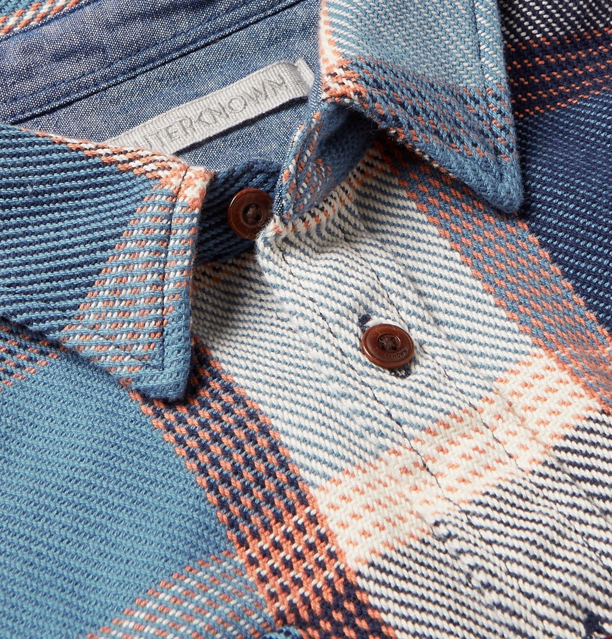 Outerknown - Blanket Appliquéd Checked Organic Cotton-Twill