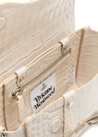 Vivienne Westwood Bettina Mini Crocodile-effect Leather Cross-body bag - White - One Size
