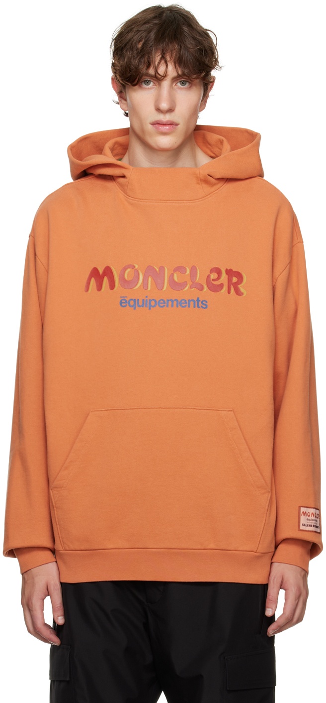 Photo: Moncler Genius Moncler x Salehe Bembury Orange Printed Hoodie