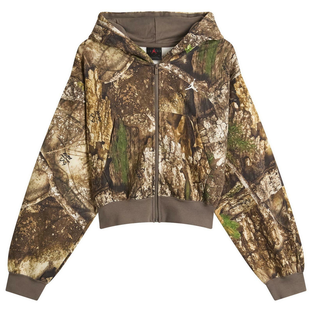 Air Jordan Women's Brooklyn Real Tree Camo Pullover Hoodie in Sail
