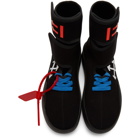Off-White Black Moto Wrap High-Top Sneakers