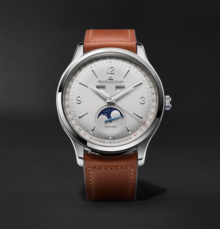 Photo: Jaeger-LeCoultre - Master Control Calendar Automatic 40mm Stainless Steel and Leather Watch, Ref No. 4148420 - Silver