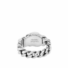 Alexander McQueen Men's Skull Chain Ring in Silver