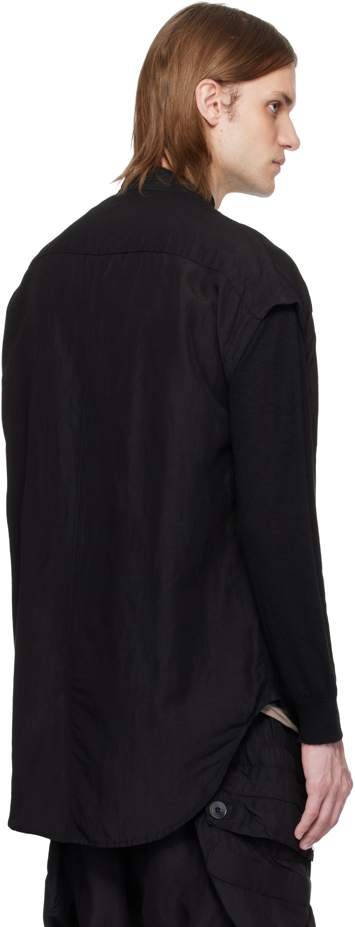 Julius Black Killy Sleeveless Overshirt