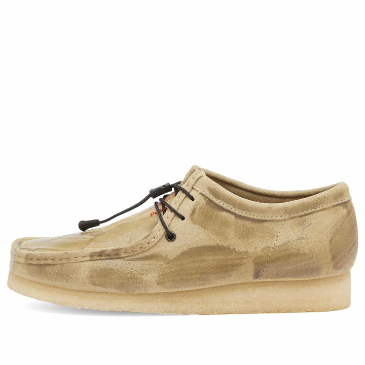 Photo: Poliquant Men's x Clarks Wallabee Presented by END. in Maple Suede