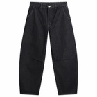 Comme des Garçons Homme Men's Washed Barrel Jeans in Indigo