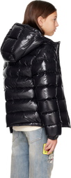 Moncler Enfant Big Kids Black New Aubert Hooded Down Jacket