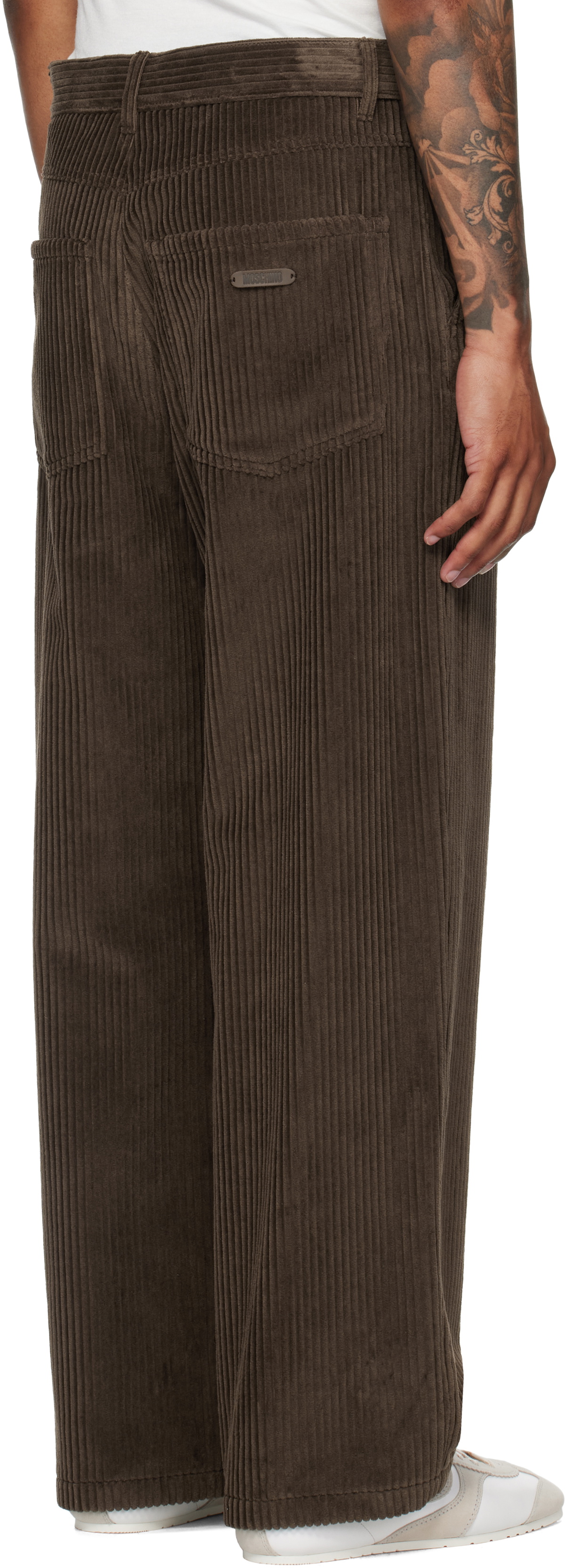 Moschino Brown Toggle Trousers