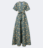 Markarian Margaretta belted floral gown