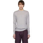 Givenchy Grey Distressed Knit Sweater