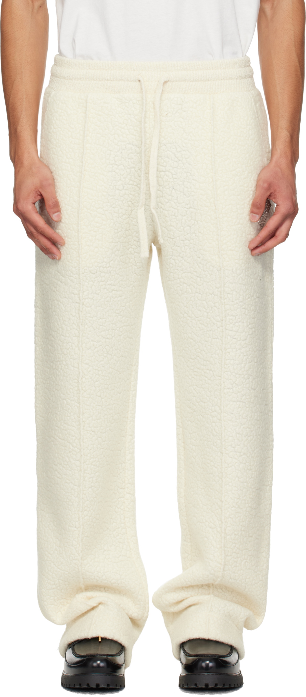 Casablanca Off-White Cashmere Terry Sweatpants