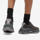 Balenciaga Men's Triple S Nylon Sneakers in Grey/Dark Grey Mix