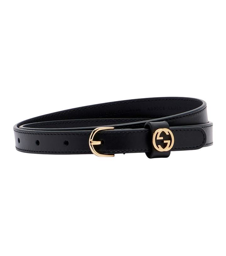 Photo: Gucci Interlocking G leather belt