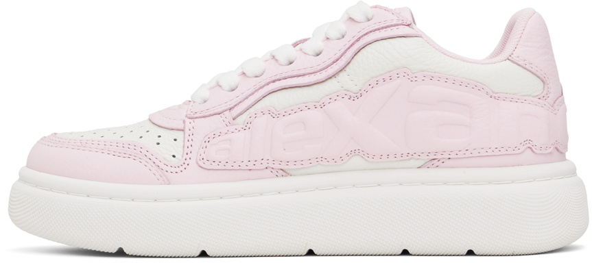 Alexander Wang Pink & Off-White Puff Pebble Leather Sneakers