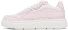 Alexander Wang Pink & Off-White Puff Pebble Leather Sneakers