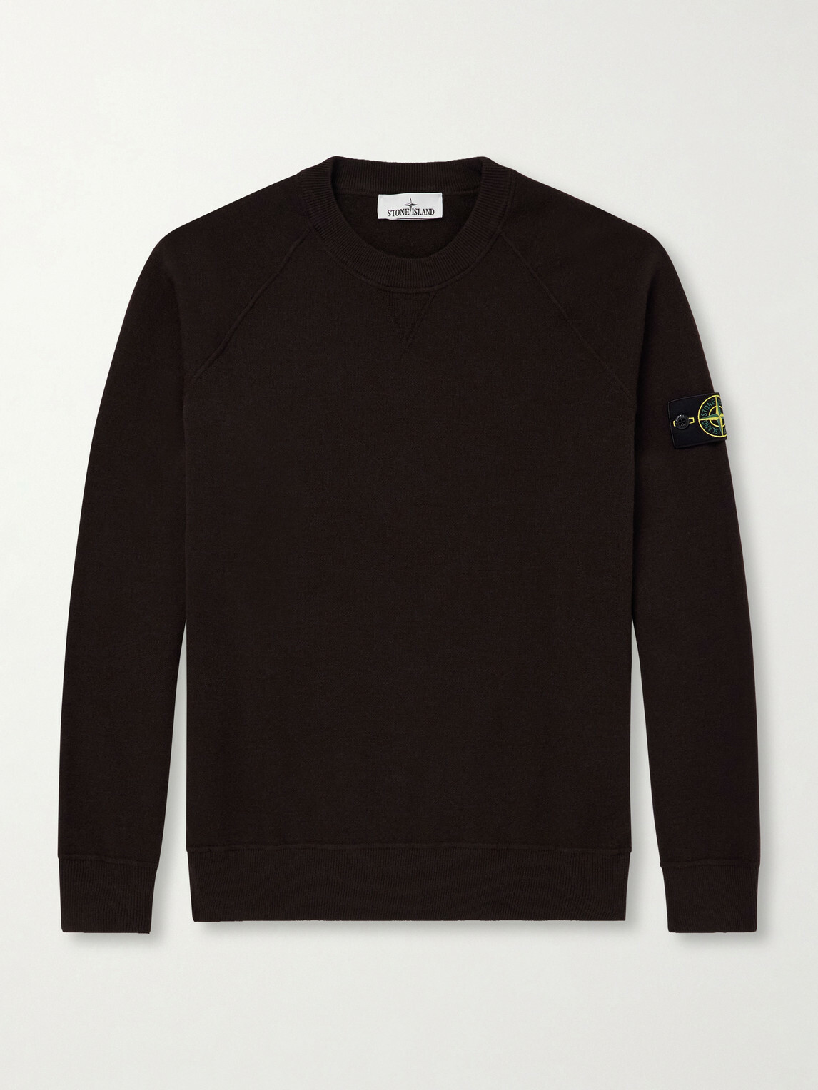 Stone Island - Virgin Wool-Blend Sweatshirt - Brown