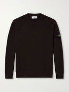 Stone Island - Virgin Wool-Blend Sweatshirt - Brown
