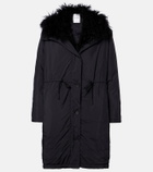Yves Salomon Hooded shearling-trimmed down coat