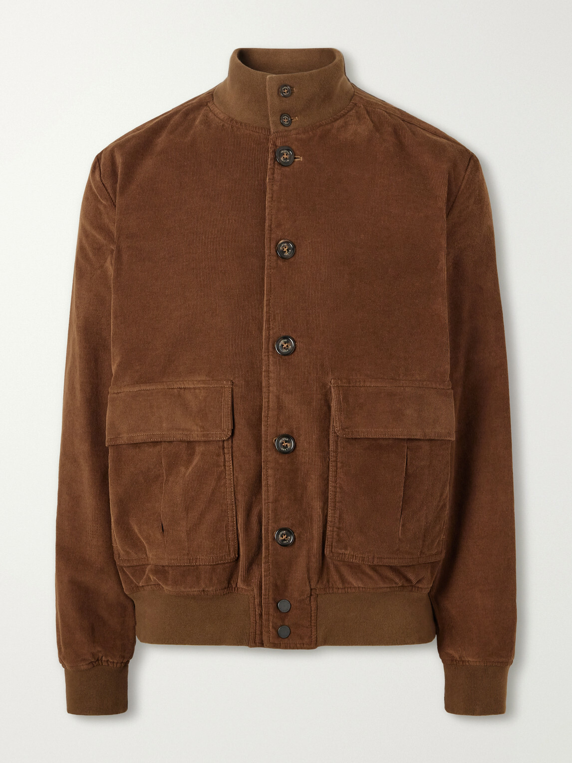 Valstar - Valstarino Cotton-Blend Corduroy Bomber Jacket - Brown