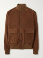 Valstar - Valstarino Cotton-Blend Corduroy Bomber Jacket - Brown